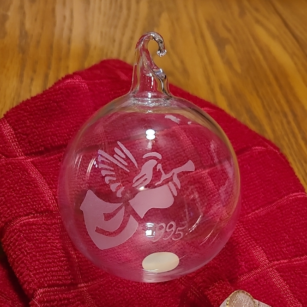 Princess House Glass Angel Ornament 1991